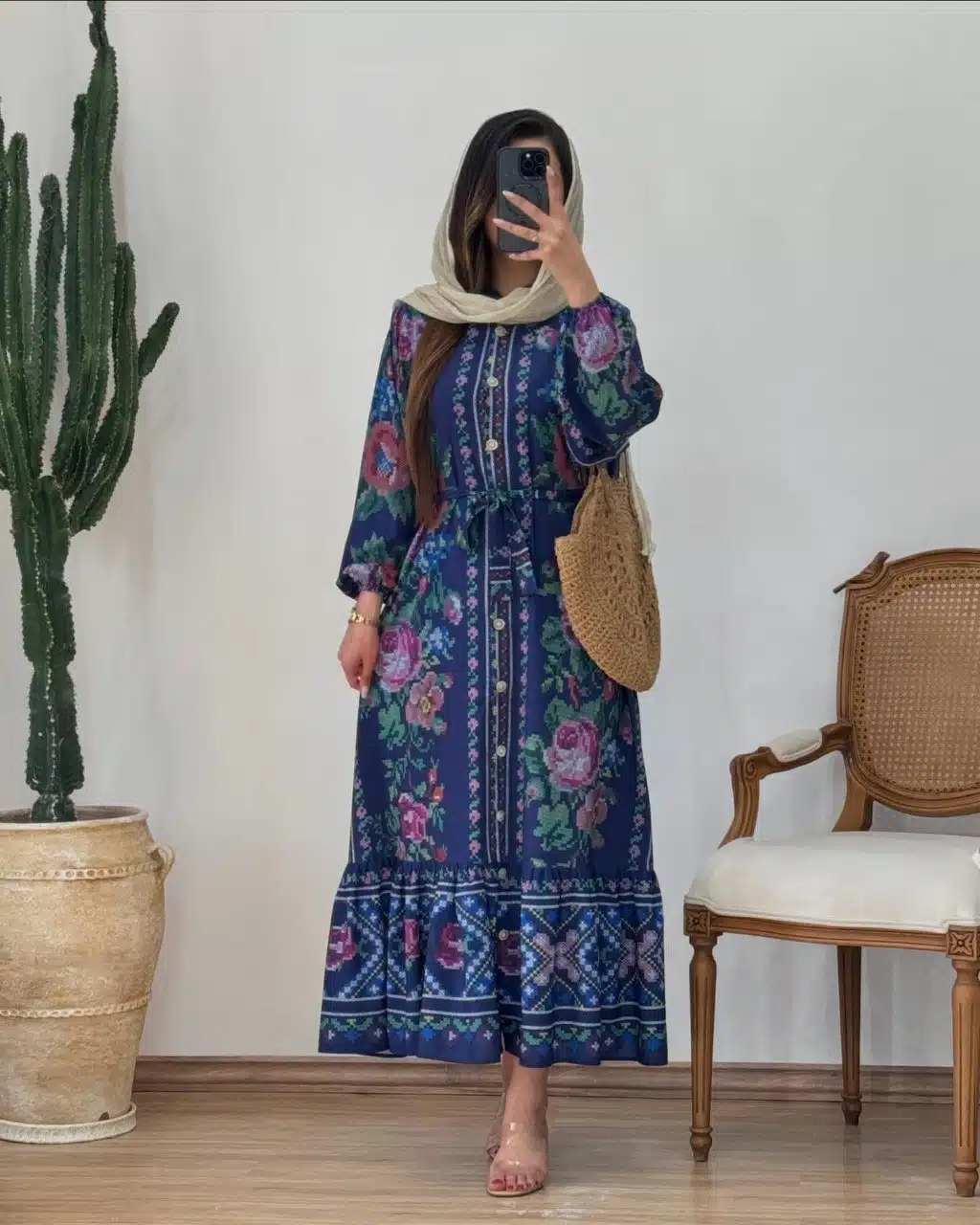 IMG_20250822_233209_790 پیراهن شمارهدوزی زنانه بلند | جنس فلور درجه یک خنک و لطیف - تصویر 1