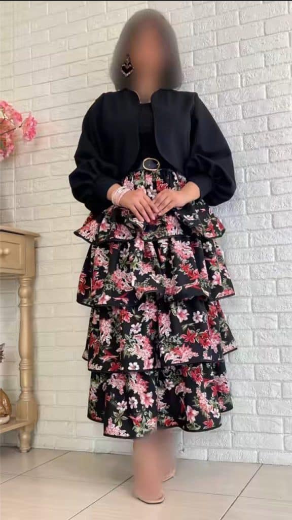 ست سما کت مازراتی و دامن حریر