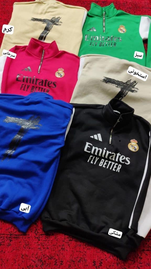 دورس نیم زیپ قواره لش کیت باشگاهی رئال